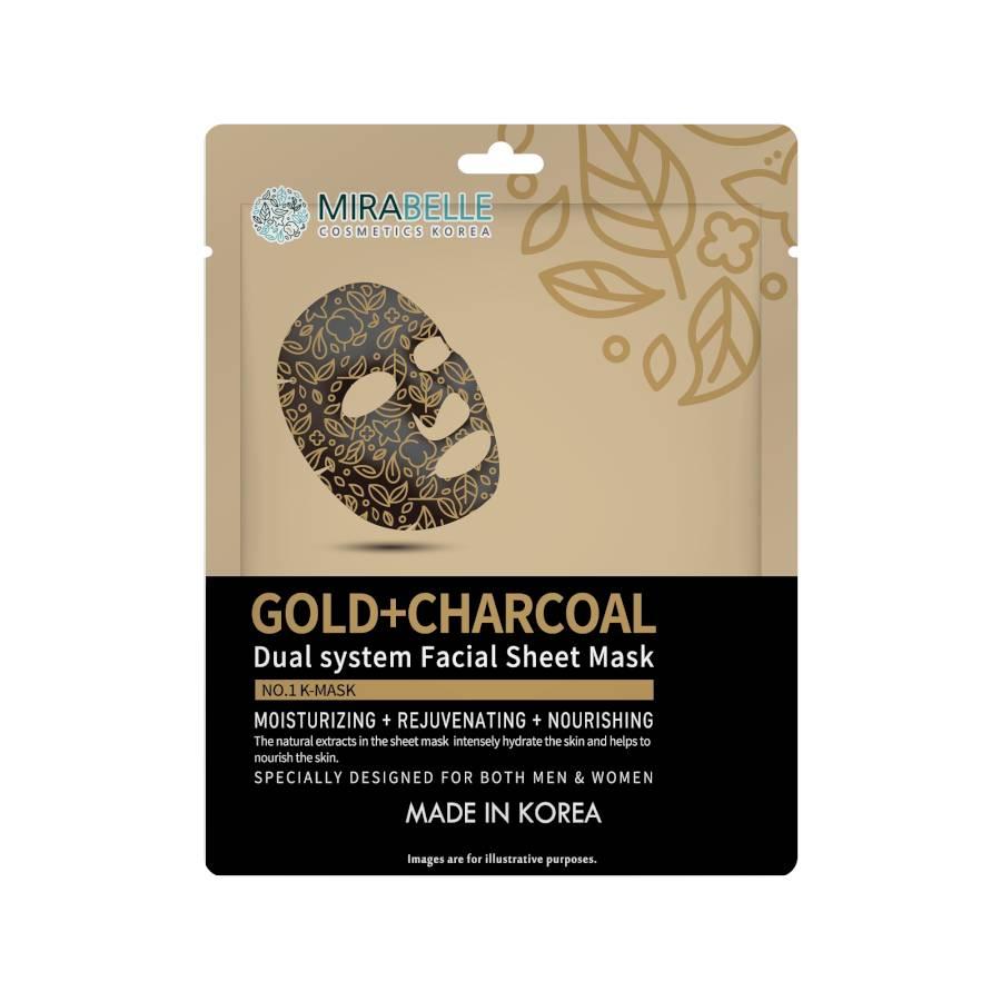 Mirabelle - Gold + Charcoal - Sheet Mask