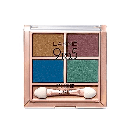 Lakme - 9 to 5 Eye Color Quartet Eye Shadow - ROYAL PEACOCK