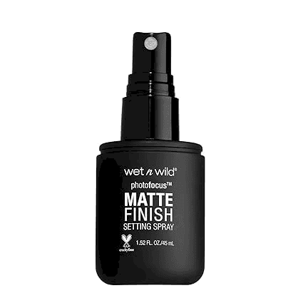 Wet n Wild - Black - Photofocus - Natural Finish Setting Spray 