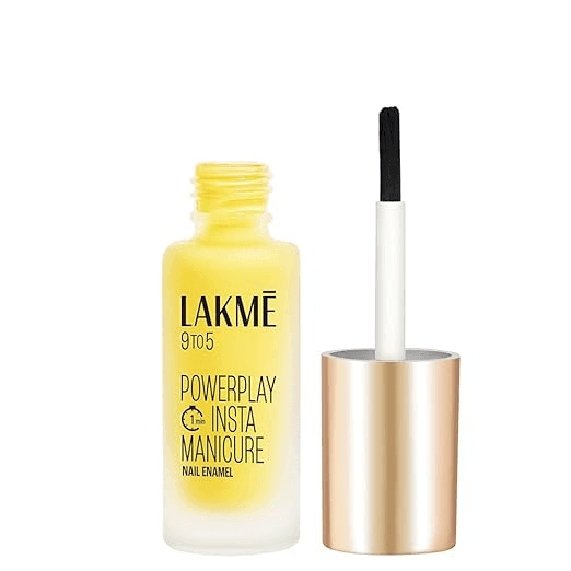 Lakme 9to5 Powerplay Insta-Manicure Nail Enamel - Lemon Burst