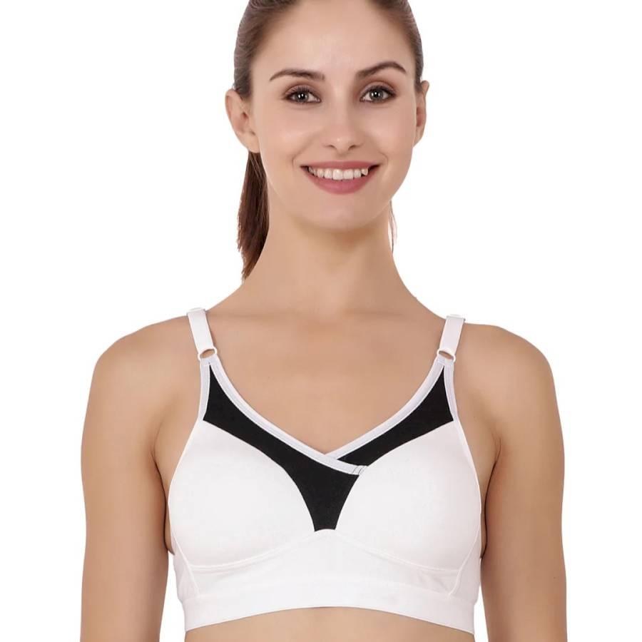 FLORET - PADDED SPORTS BRA - WHITE