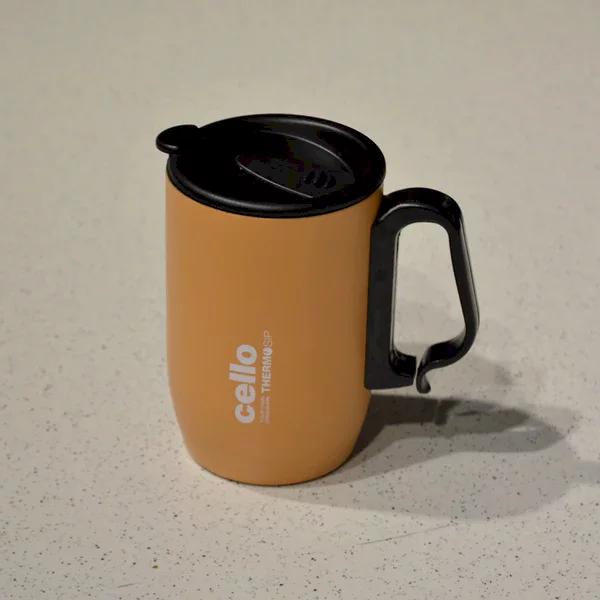 CELLO - DURO COFFEE STYLE LARGE - STAINLESS STEL DOUBLE WALLED MUG 