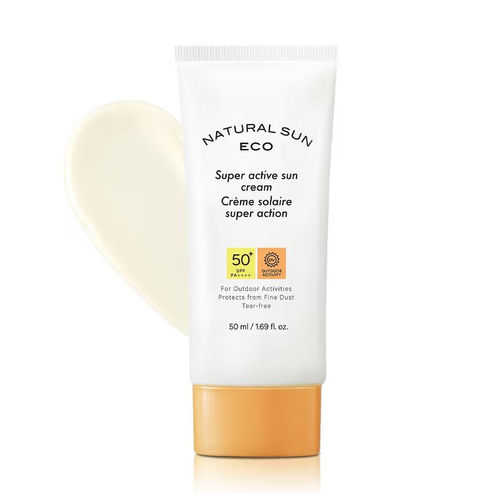 The Face Shop-  Natural Sun Eco Super - Sunscreen  With Spf 50+ Pa +++ Protect From Fine Dust, Uva & Uvb Rays, Blue Light & Digital Devices