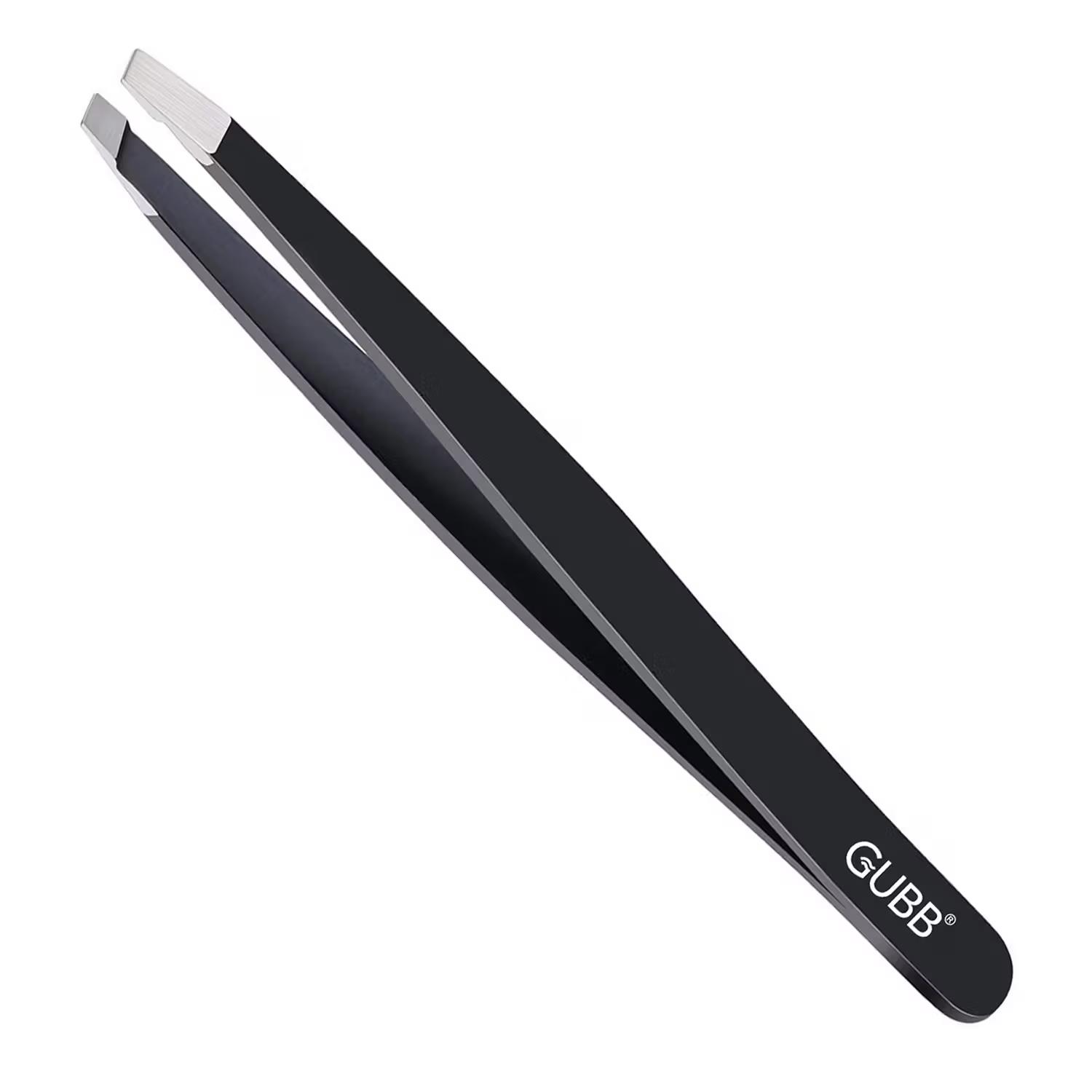 Gubb - Slant Tip Tweezer - For Eyebrows, Upper Lip,-  Facial Hair