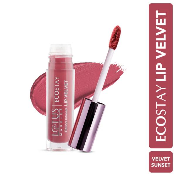Lotus Make-up - Velvet Sunset - Ecostay-Lip Velvet Matte Lip Color with Retinol